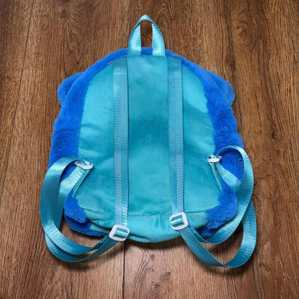 Disney Star Wars Young Jedi Adventures Nubs Plush Backpack Blue Fuzzy Bag
